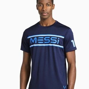 Men's Dark Blue Messi Graphic Tee